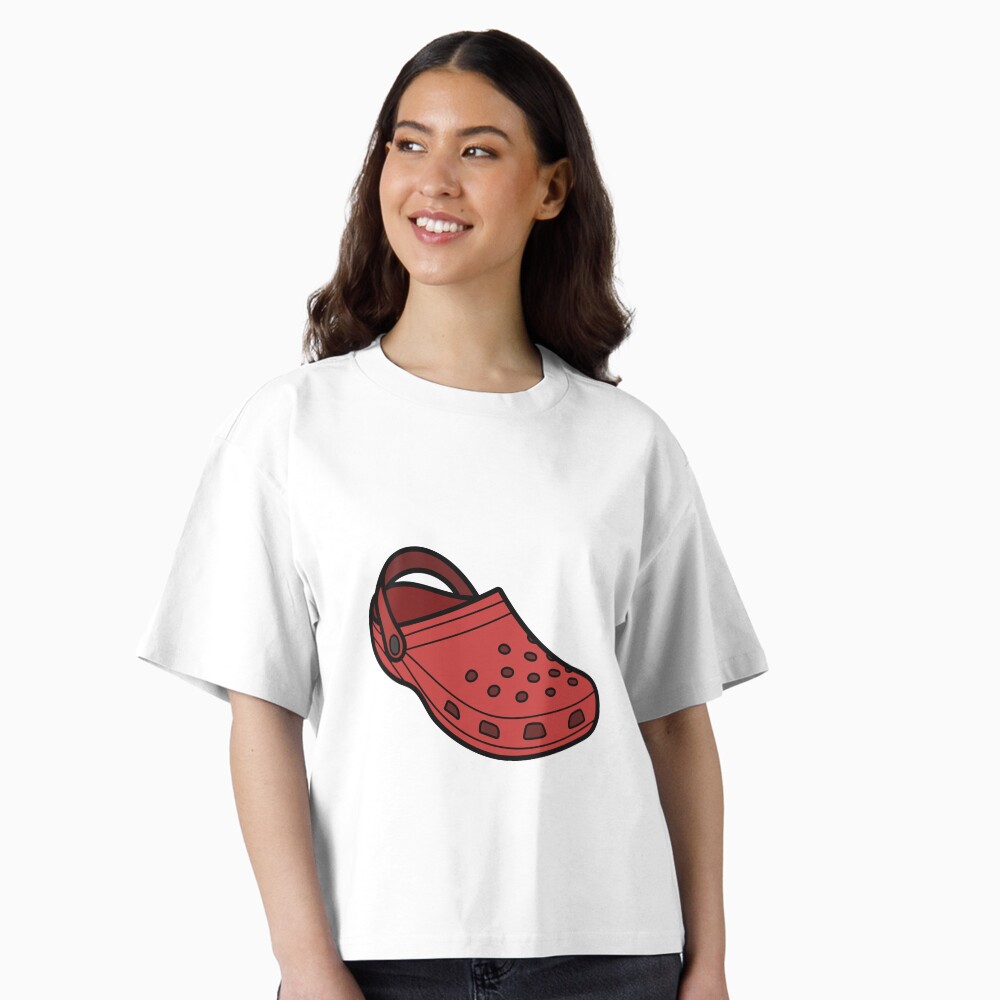 Red Croc Shoe Illustration