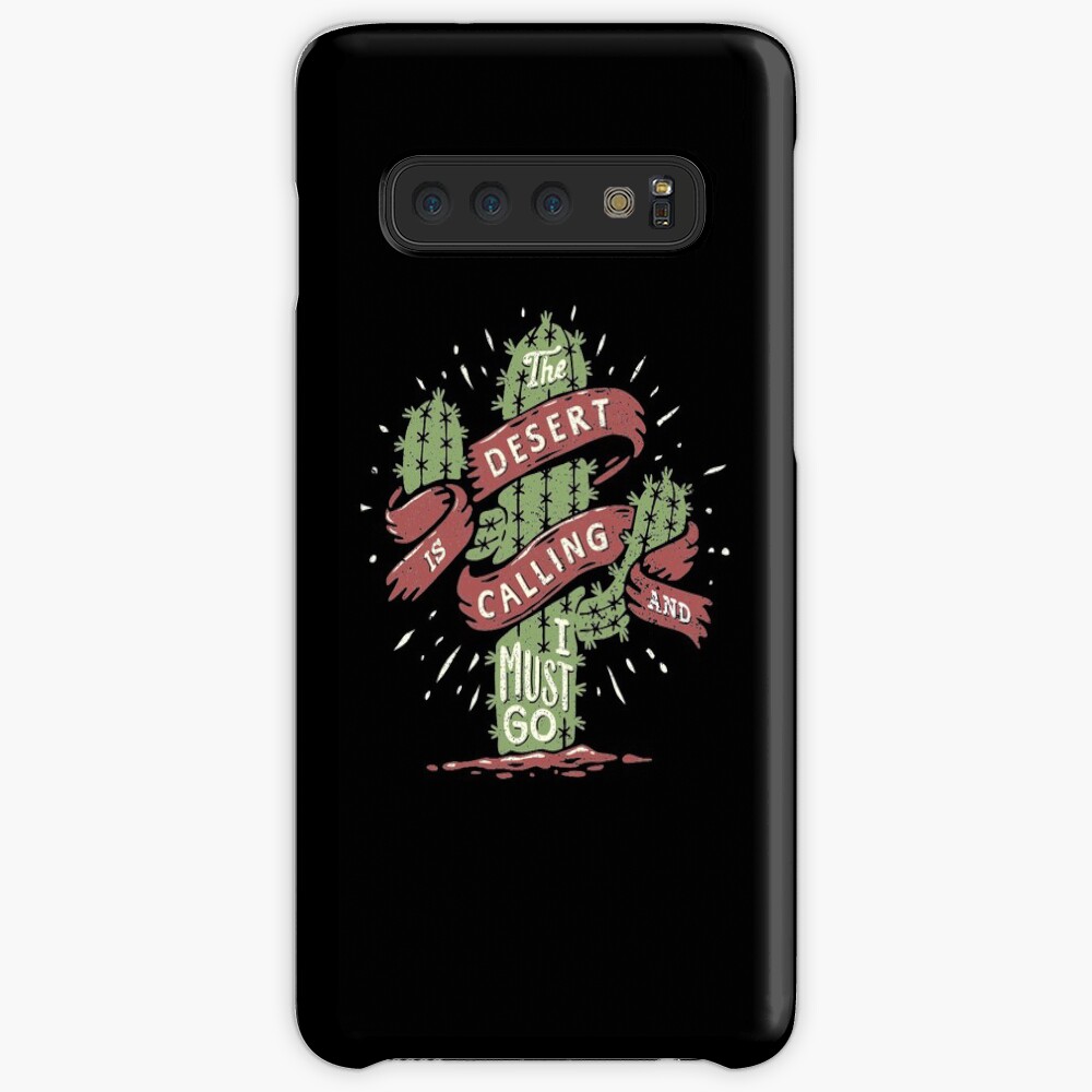 The Desert Is Calling I Must Go Vintage Cactus Graphic Gift Case & Skin for Samsung Galaxy