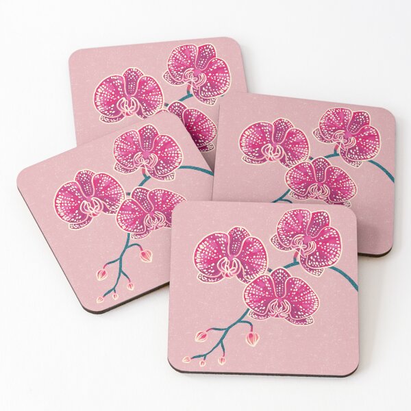 ORCHID Coasters (Set of 4)