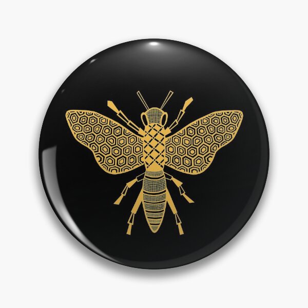 Item preview, Bee Alone in Mustard on Black designed and sold by ReviveMind.