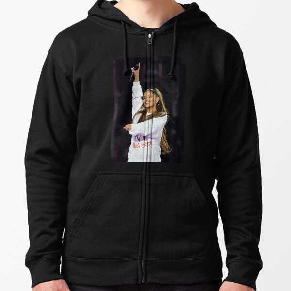 Meilleure performance de musique pop affiche féminine Top Grand Art Print Veste zippée à capuche