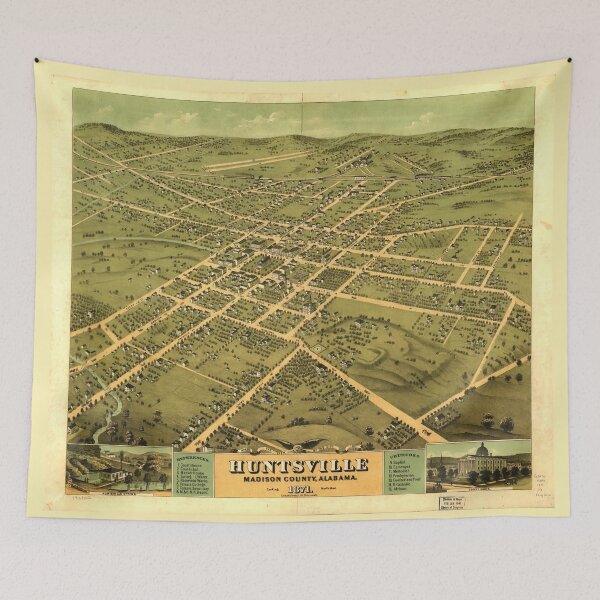 Item preview, Huntsville, Madison County, Alabama (1871) designed and sold by allhistory.