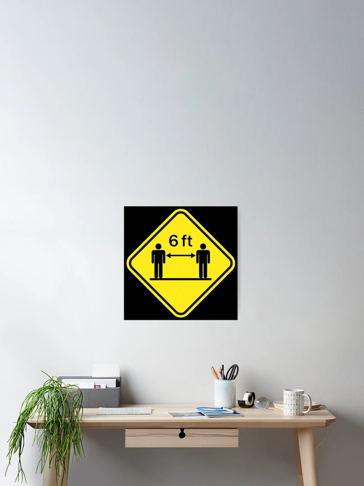 Thumbnail 2 of 3, Poster, Social Distancing Sign designed and sold by CCCDesign.