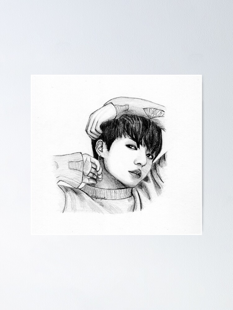 BTS Jungkook BE Print of Original Drawing - Etsy