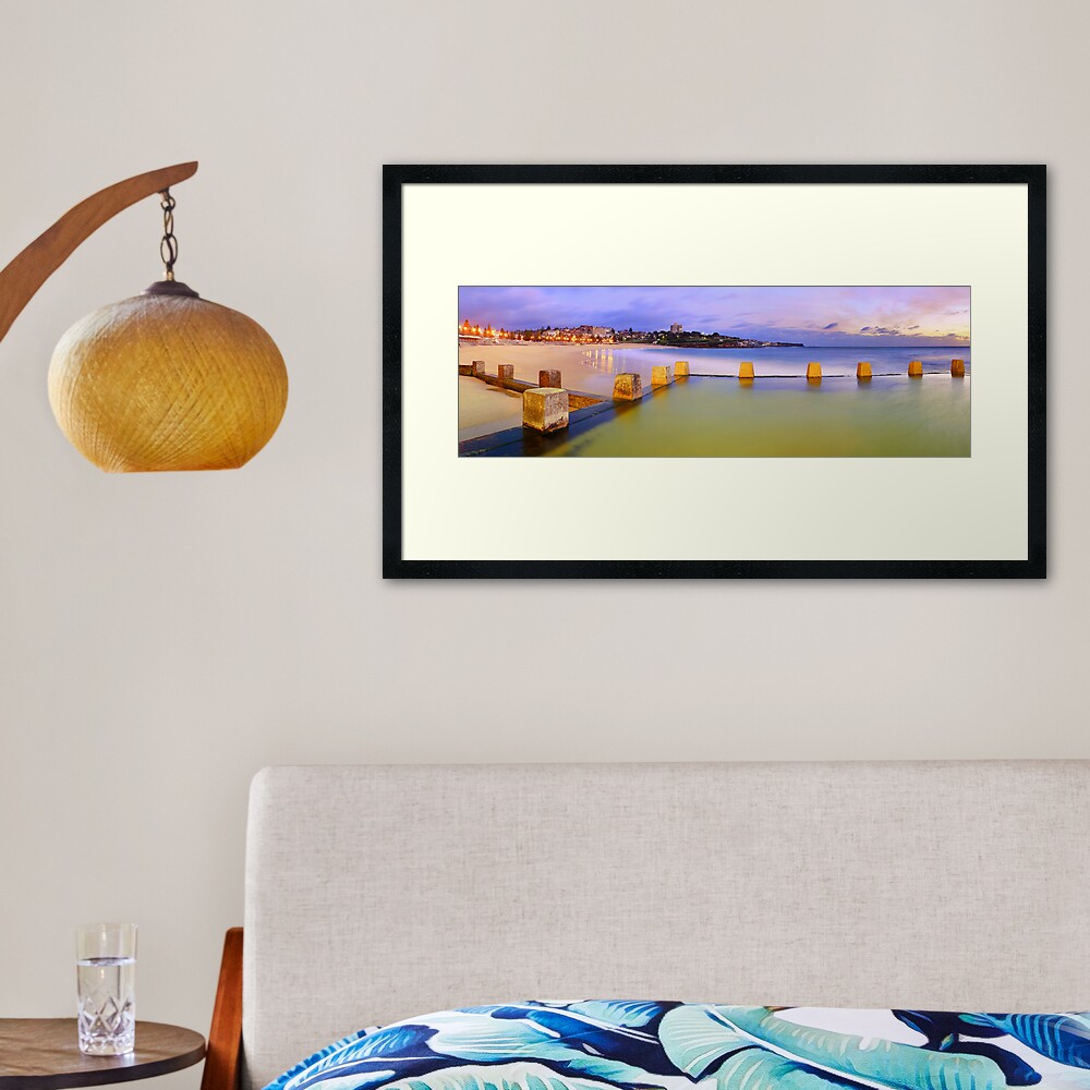 Coogee Beach Baths, New South Wales, Australia Framed Art Print