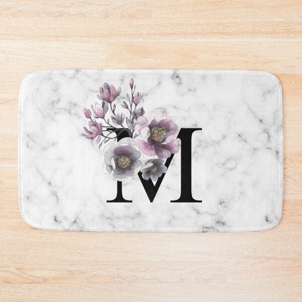 Item preview, Initial Letter 'M' Magnolia Flower Monogram Typography designed and sold by anandaung.