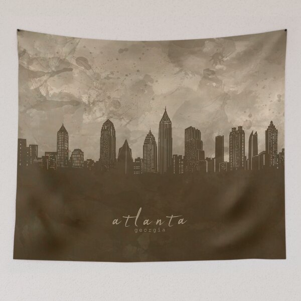 Item preview, atlanta skyline designed and sold by BekimART2.