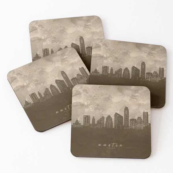 Item preview, austin skyline designed and sold by BekimART2.