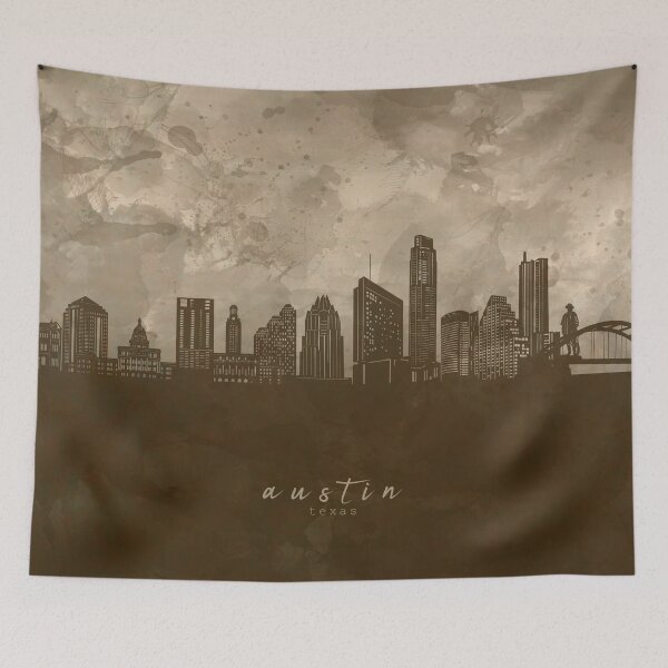 Item preview, austin skyline designed and sold by BekimART2.