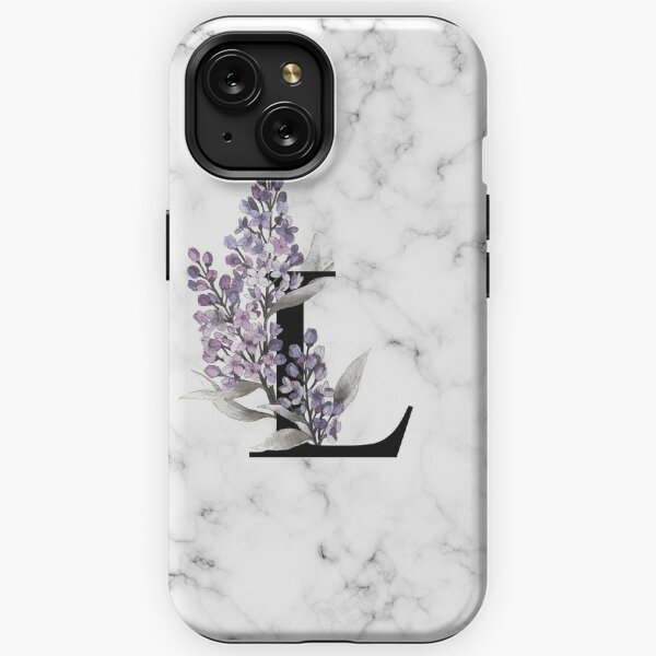 iPhone X/XS Beautiful Poppy Flowers Initial Letter L Monogram Watercolor  Case