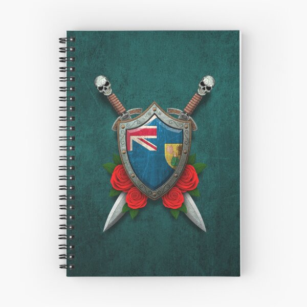 Item preview, Turks and Caicos Flag on a Worn Shield and Crossed Swords designed and sold by JeffBartels.
