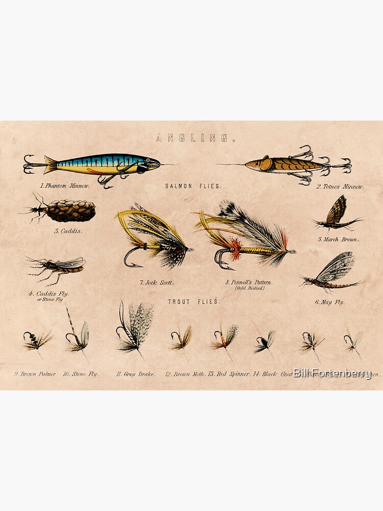 Vintage Fishing Lures Sticker for Sale by Bill Fortenberry