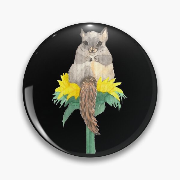 Item preview, Sweet squirrel on a sunflower, black designed and sold by Sonderblume.