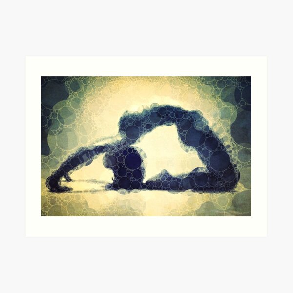 Kapotasana - Yoga Art 17 Art Print