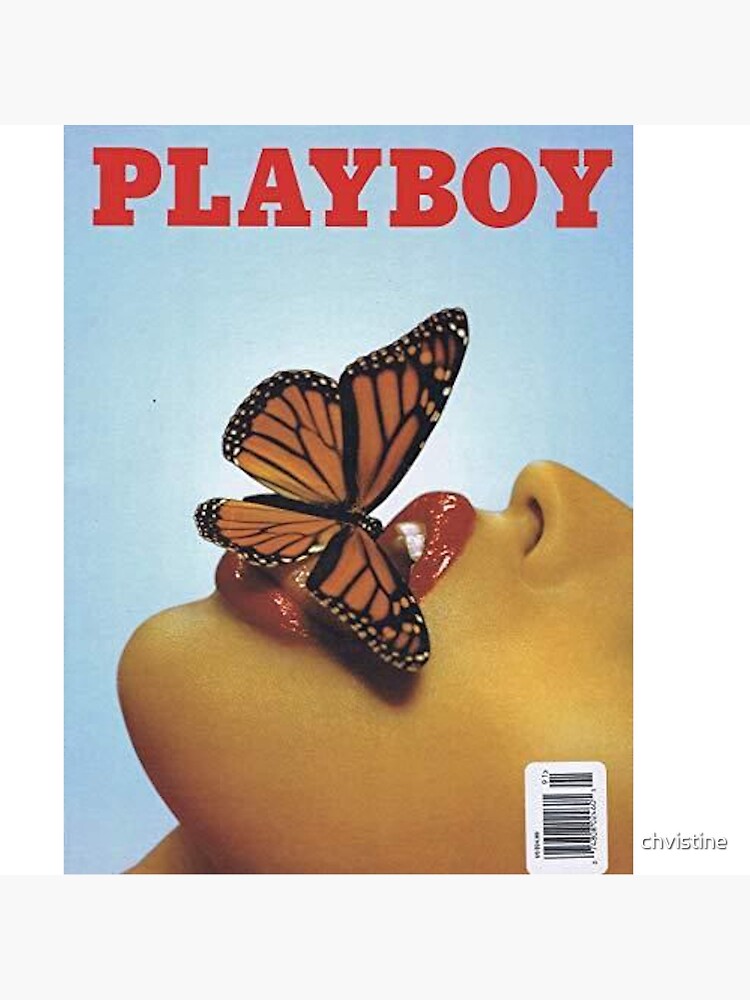 Vintage Blue Playboy Poster by chvistine