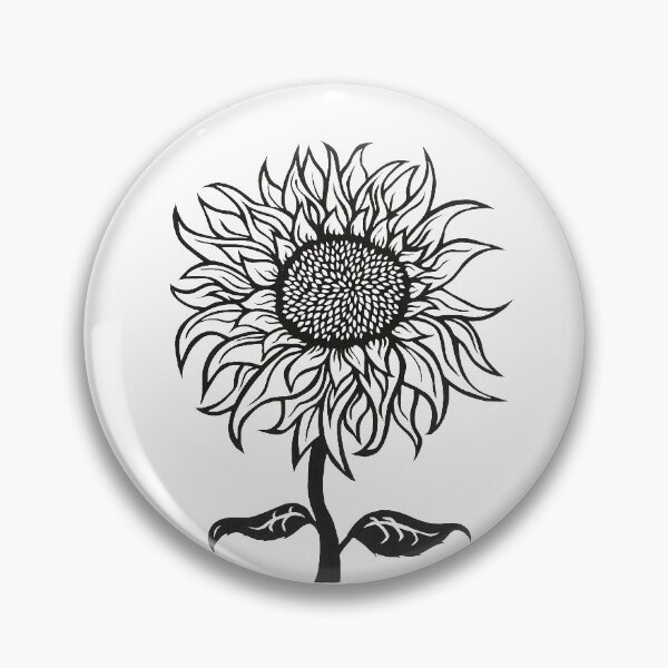 Item preview, Sunflower | Floral Design designed and sold by Monochromatics by Corie Mae Dark.
