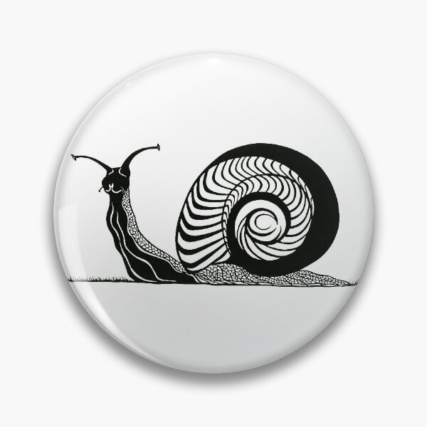 Item preview, Snail in Grass | Mollusk Design designed and sold by Monochromatics by Corie Mae Dark.