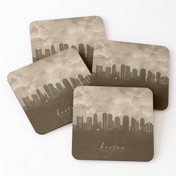 Item preview, boston skyline designed and sold by BekimART2.