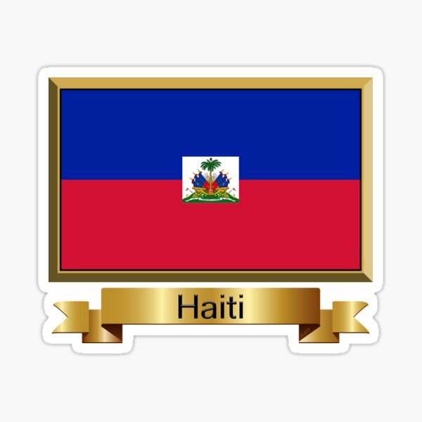 Haiti République d'Haïti TriFlag Sticker LOT  NEW