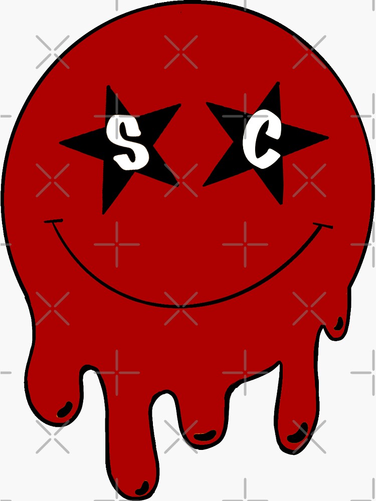 "University of South Carolina Drip Smiley" Sticker for Sale by