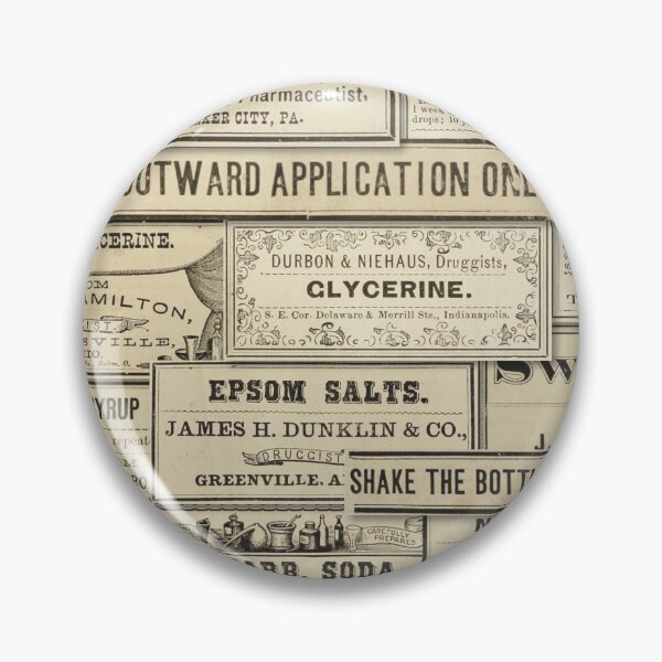 Item preview, Collage of vintage pharmacy labels designed and sold by Eenig.