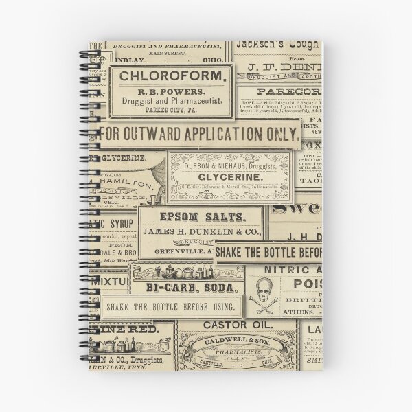 Item preview, Collage of vintage pharmacy labels designed and sold by Eenig.