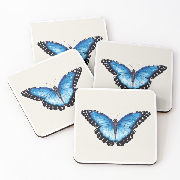Item preview, Blue Morpho Butterfly, the Menelaus blue morpho (Morpho menelaus) Butterfly, Blue Butterfly designed and sold by WhileIWonder.