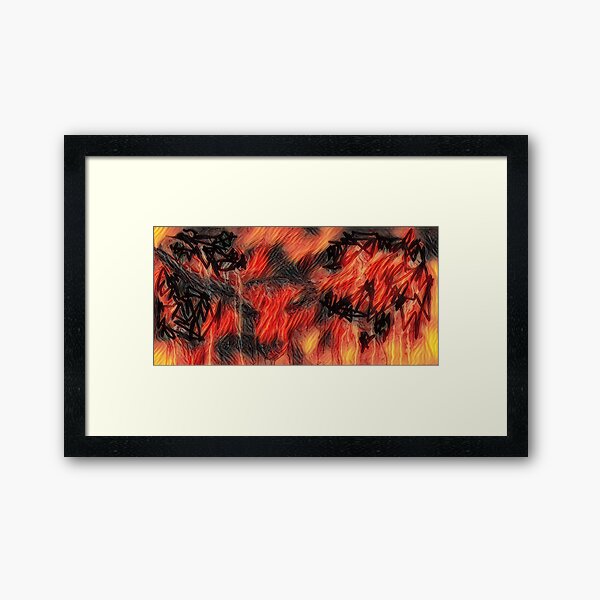 Longhorn Cow Art 13 designed and created by (c) Janet Watson Art Framed Art Print