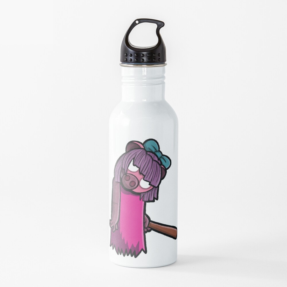 Piggy With A Baseball Bat Water Bottle By Tubers Redbubble - itsfunneh roblox lifting weights simulators