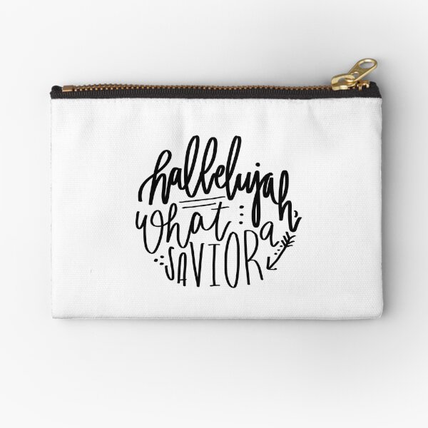“Hallelujah, what a savior” print Zipper Pouch