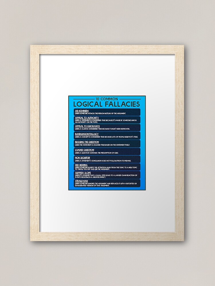 Survivorship Bias - Logical Error Framed Art Print by Fortuned