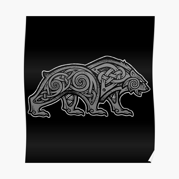 Celtic Bear Posters for Sale  Redbubble