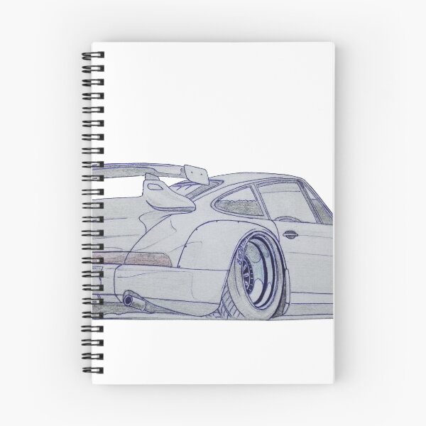 Item preview, drawing porsche 911 rwb free hand   designed and sold by Aladdin48.
