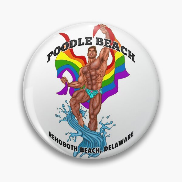 Item preview, Poodle Beach Rehoboth Beach Hunk Hairy designed and sold by AbbottDesigns.