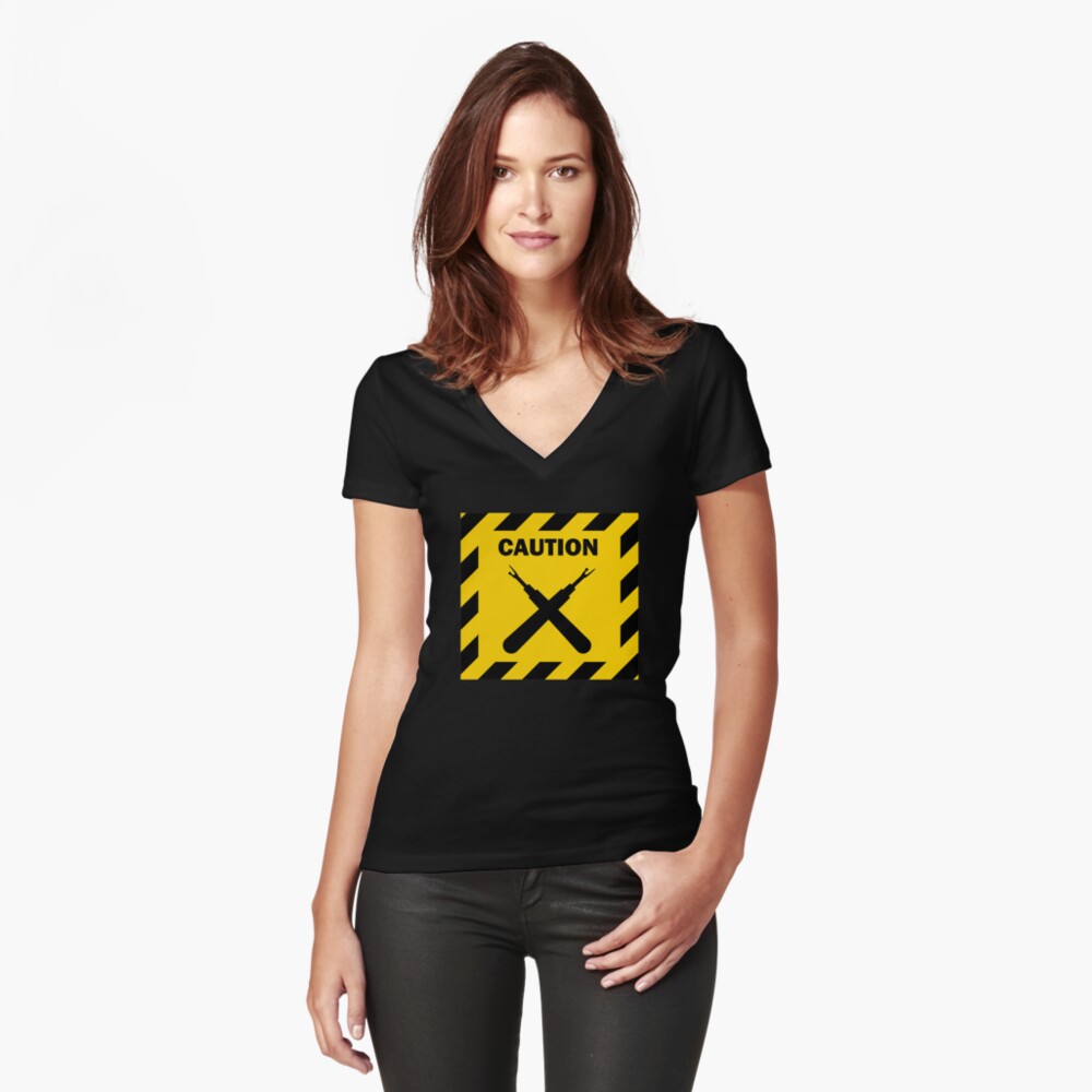 Item preview, Fitted V-Neck T-Shirt designed and sold by TateCheshire.
