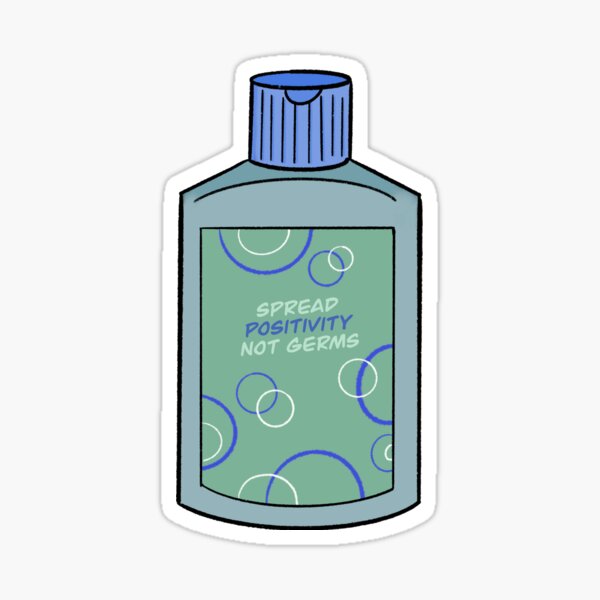 Spread Positivity Not Germs Sticker