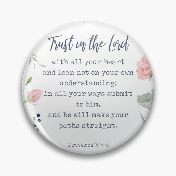 Item preview, Proverbs 3:5-6 - Inspirational Christian Quote designed and sold by Si Li.