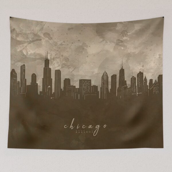 Item preview, chicago skyline designed and sold by BekimART2.