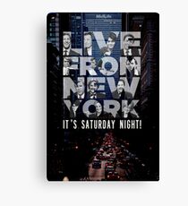 Live From New York, Saturday Night Live Canvas Print
