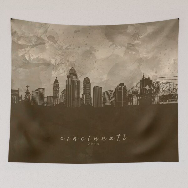 Item preview, cincinnati skyline designed and sold by BekimART2.