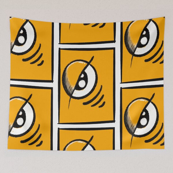 Item preview, eye doodle smile yellow fun designed and sold by karibacreative.