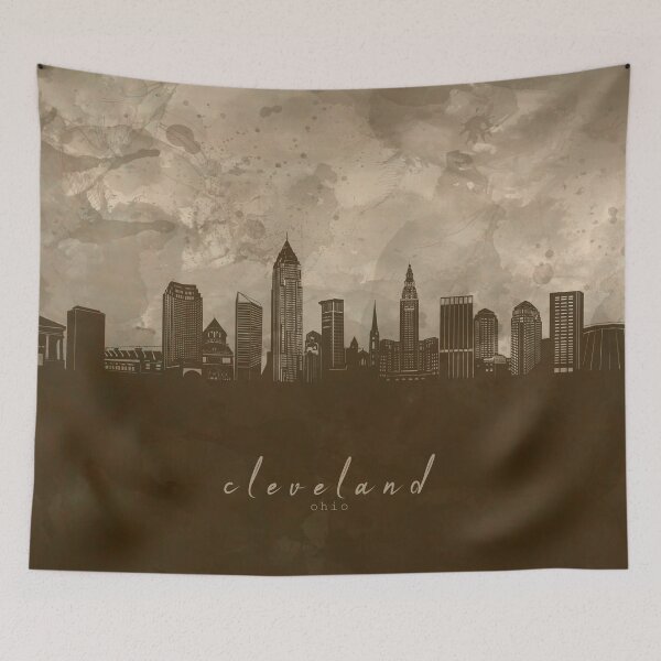 Item preview, cleveland skyline designed and sold by BekimART2.
