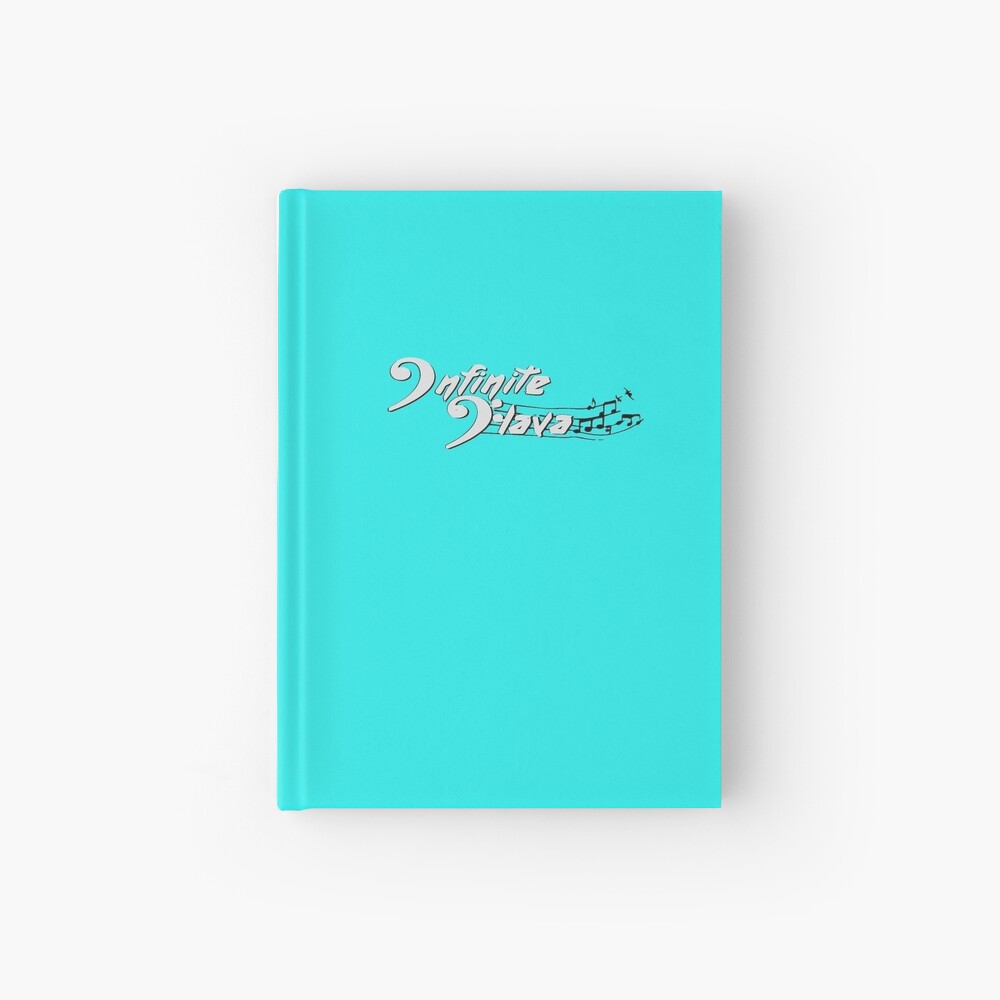 Infinite Flava logo- White Hardcover Journal