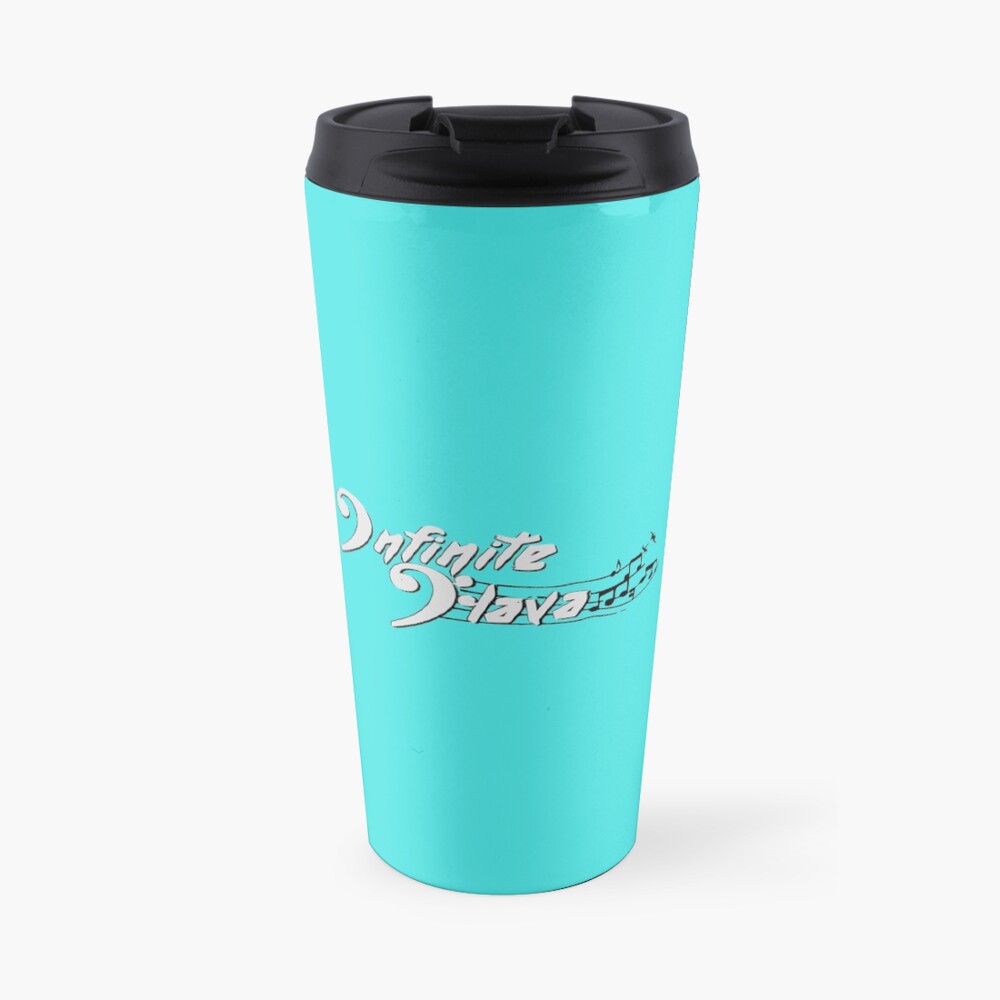 Infinite Flava logo- White Travel Mug