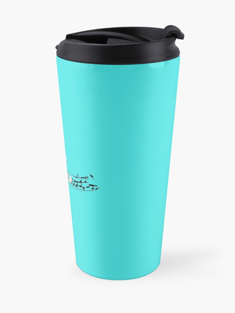 Alternate view of Infinite Flava logo- White Travel Mug