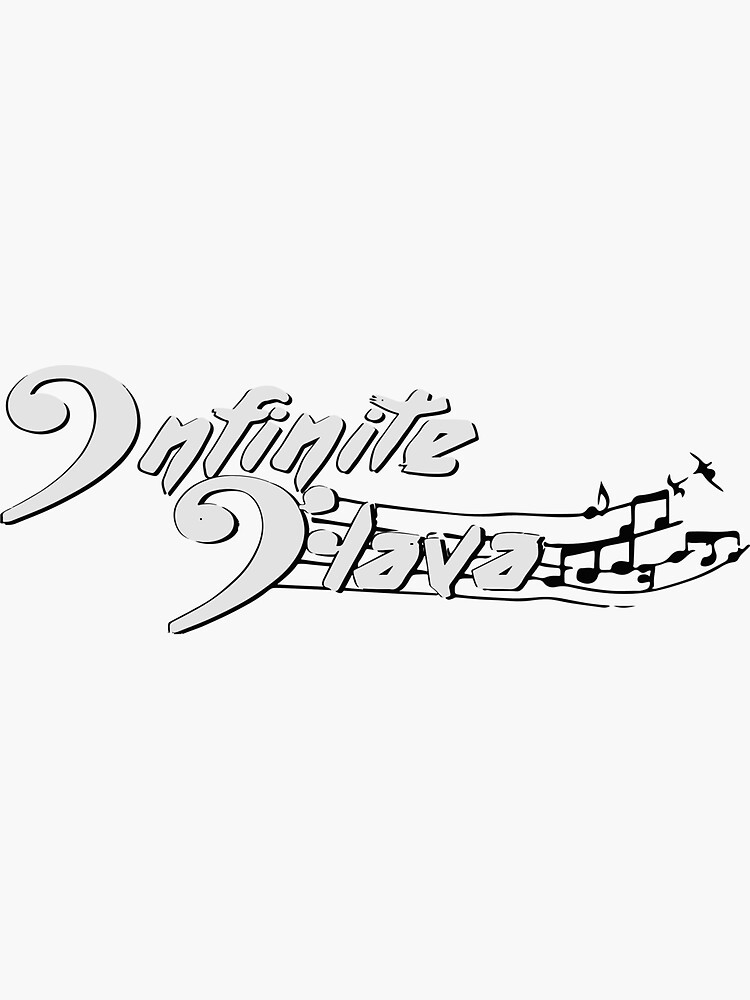 Thumbnail 3 of 3, Sticker, Infinite Flava logo- White designed and sold by Infiniteflava.