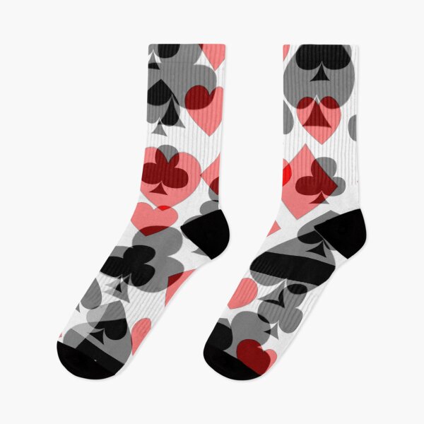 Item preview, ABSTRACTED RED & BLACK CASINO NIGHTS CARD SUITS  designed and sold by sharlesart.