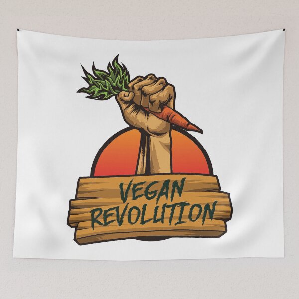 Item preview, Vegan Revolution Vegetable Riot designed and sold by PrinceDesigns.