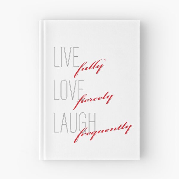 Item preview, Live Fully, Love Fiercely, Laugh Frequently - Red. Typography Print designed and sold by TWPCdesigns.