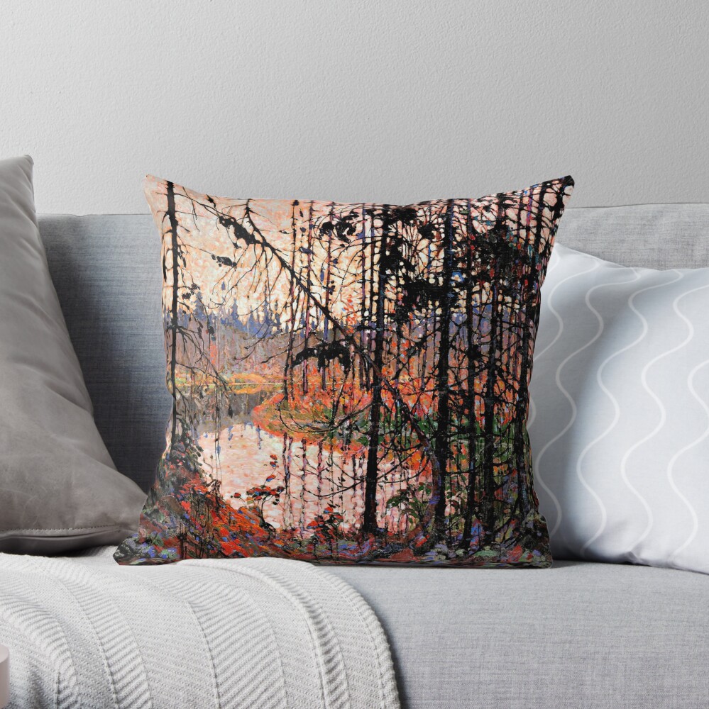 Tom Thomson - Northern River Throw Pillow